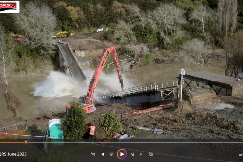 Te Reinga Bridge removal 